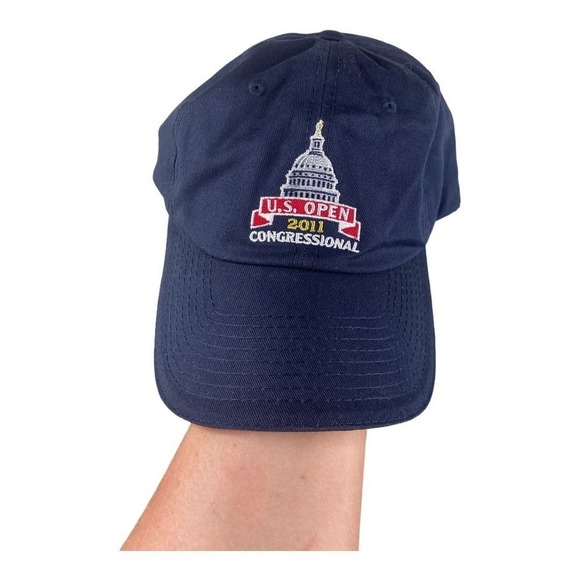 Vintage Congressional 2011 US Open USGA Member Dark Blue Adjustable Golf Hat - Picture 1 of 4
